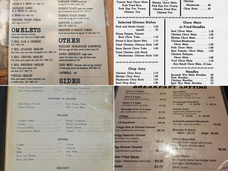 Manhattan Cafe Menu