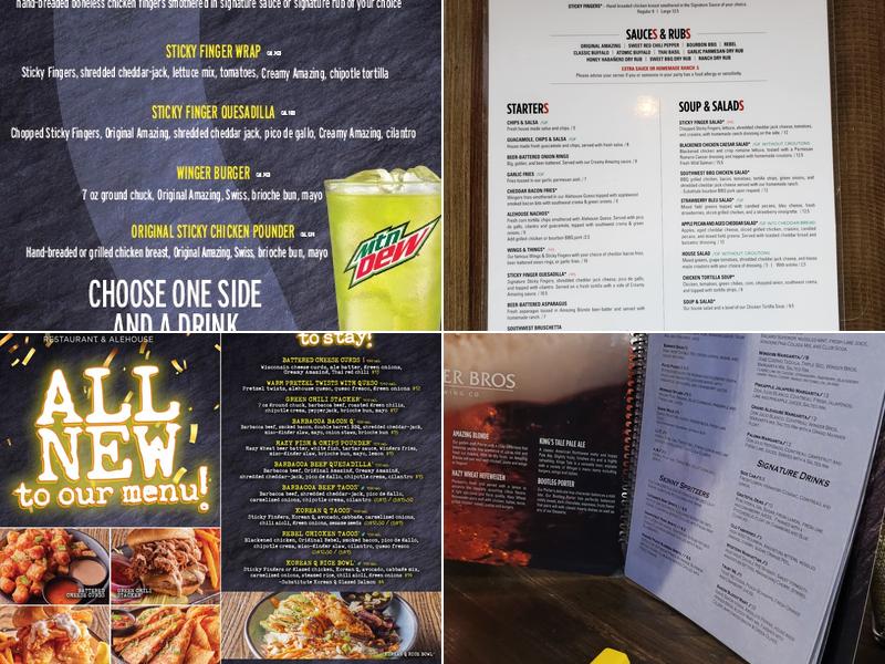 WINGERS Restaurant & Alehouse Menu