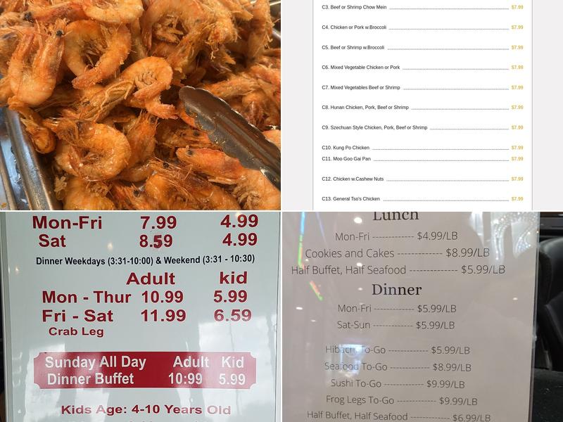 Asian Buffet Menu
