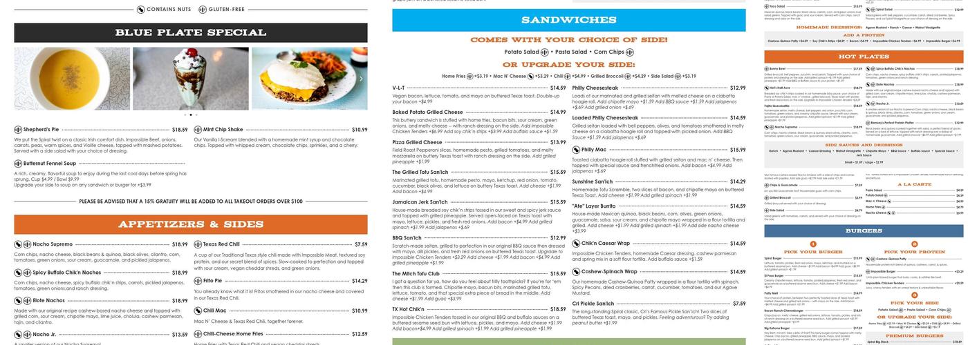 Spiral Diner & Bakery Menu
