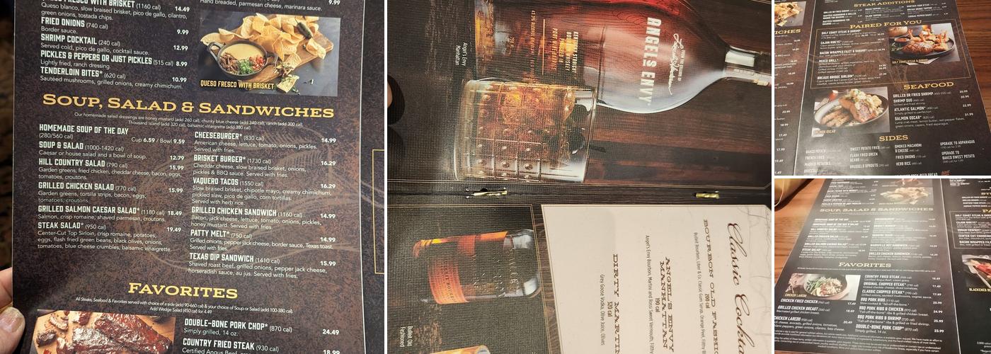 Saltgrass Steak House Menu