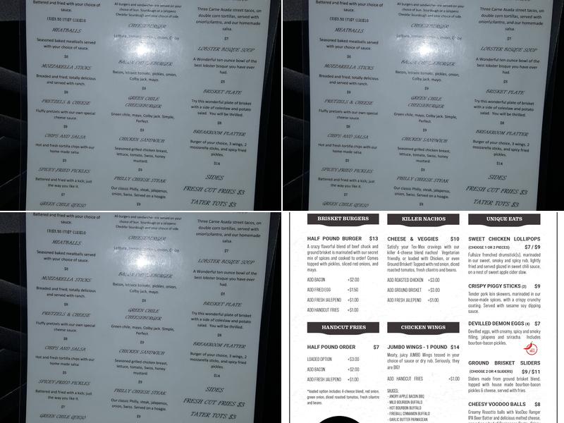 Pour’d Bev & Co Menu