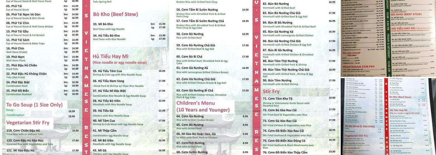 Lieu's Menu