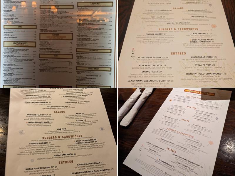 Fireside Kitchen Menu