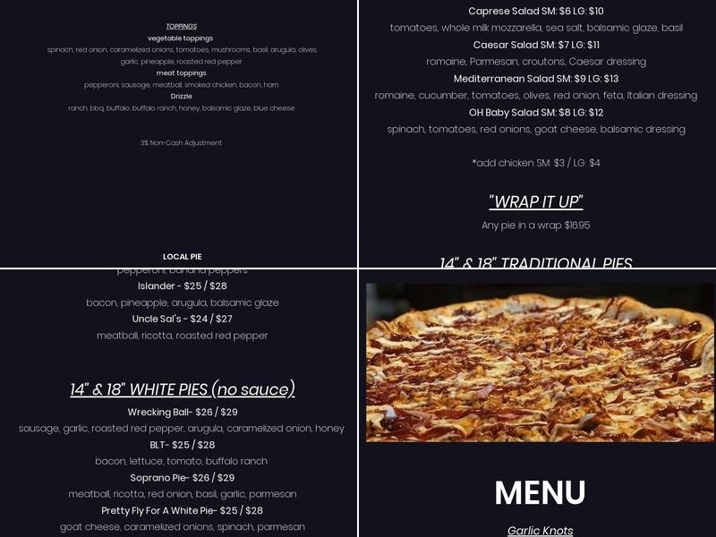 LOCAL PIE Menu
