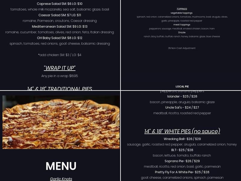 LOCAL PIE Menu