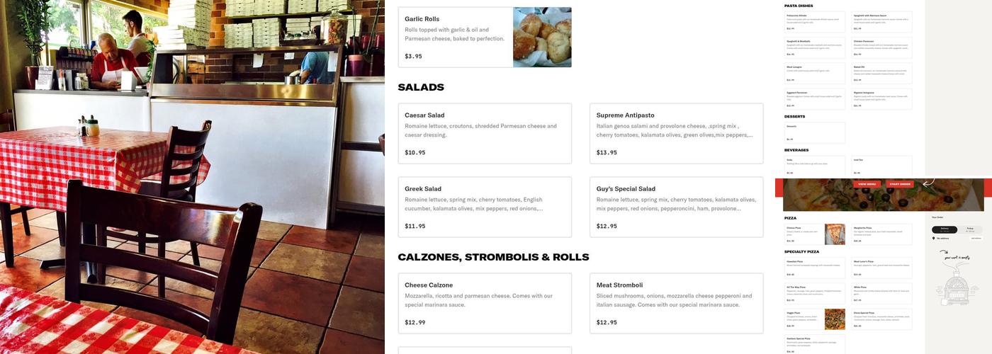 Gaetano's Pizza & Pasta Menu