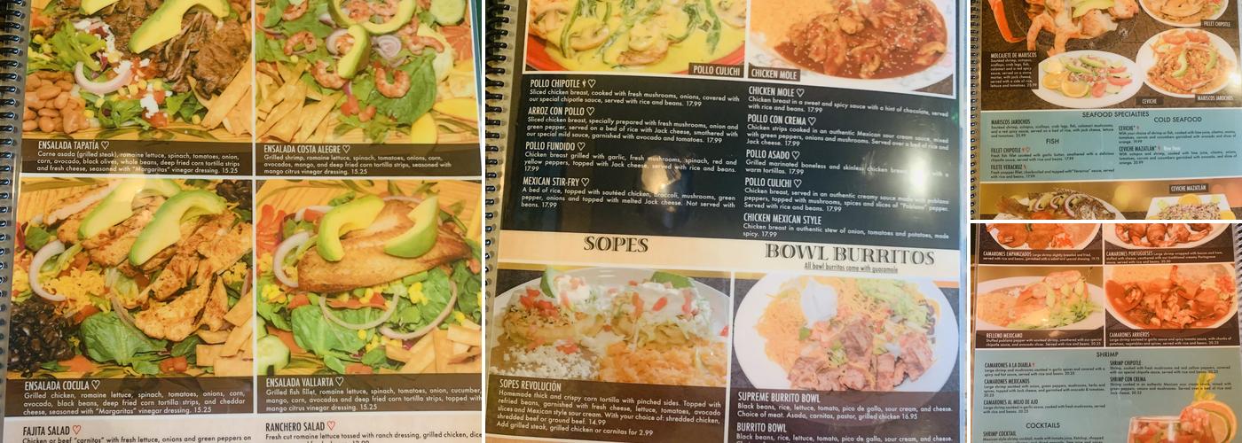 3 Margaritas Greeley Menu