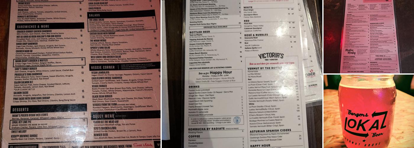 LoKal Menu