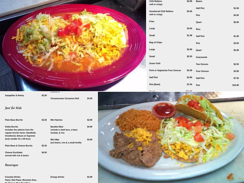 Alberto's Express Menu