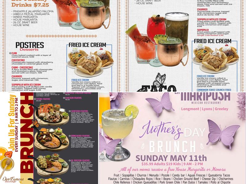 La Mariposa Restaurant And Margarita House Menu