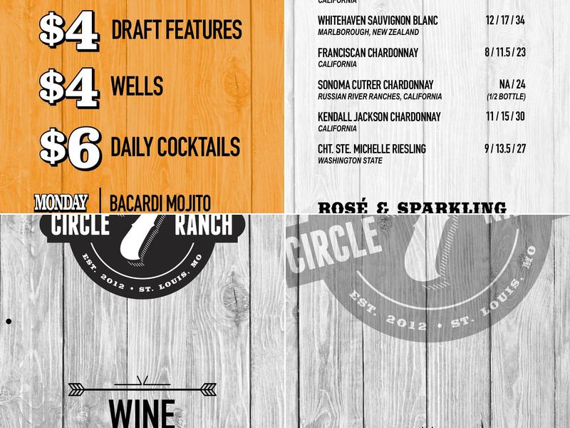 Circle 7 Ranch Menu