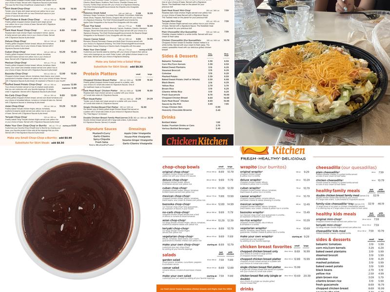 Chicken Kitchen Menu