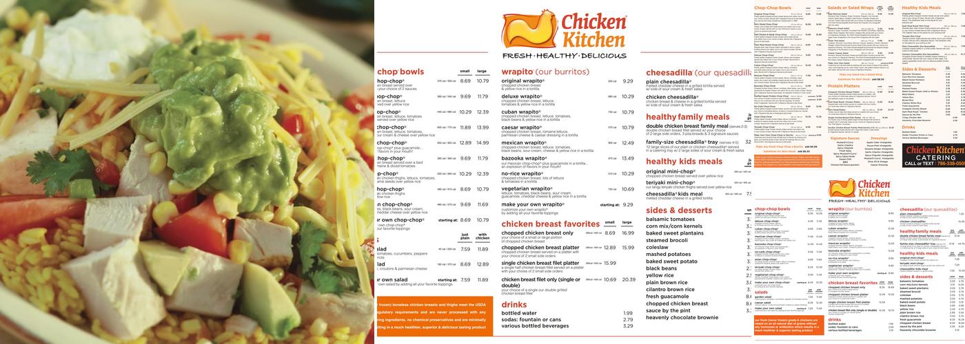 Chicken Kitchen Menu