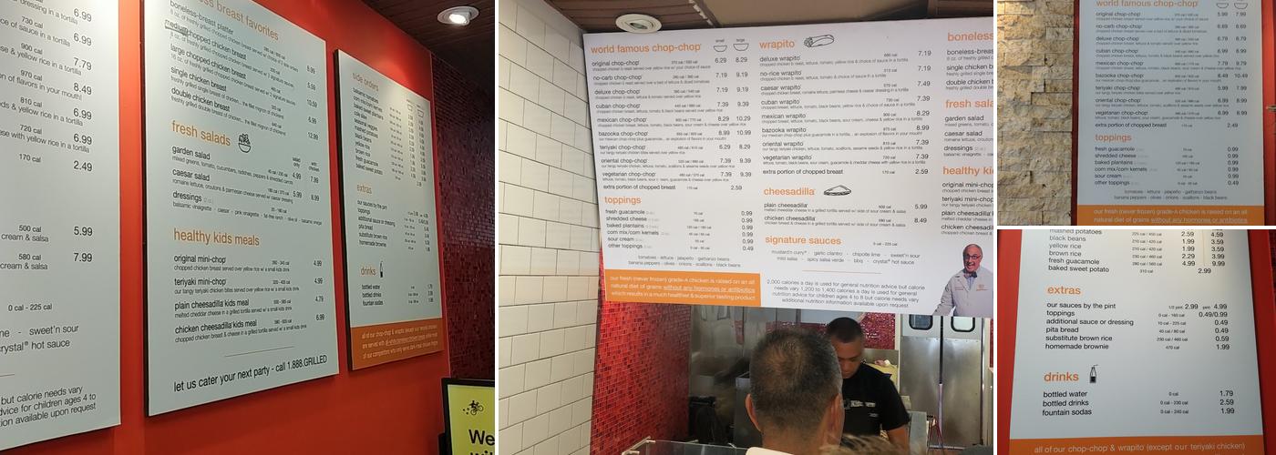 Chicken Kitchen Menu