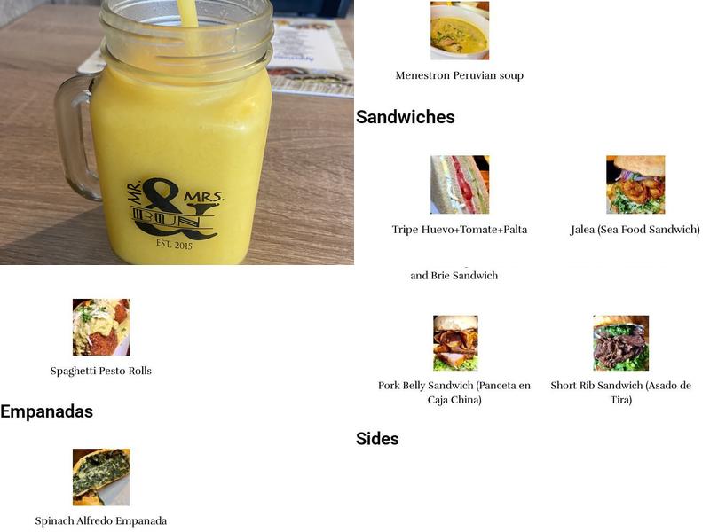 Mr. & Mrs.Bun Menu