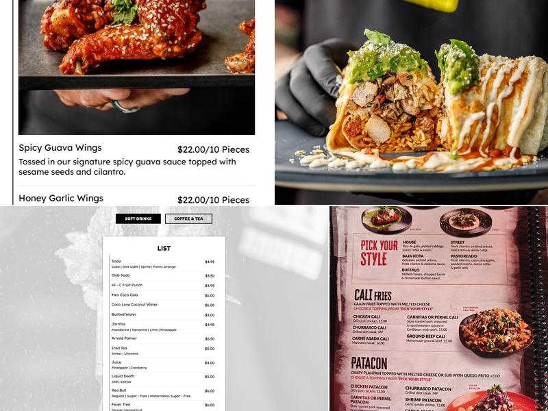 Tacos & Tattoos Menu