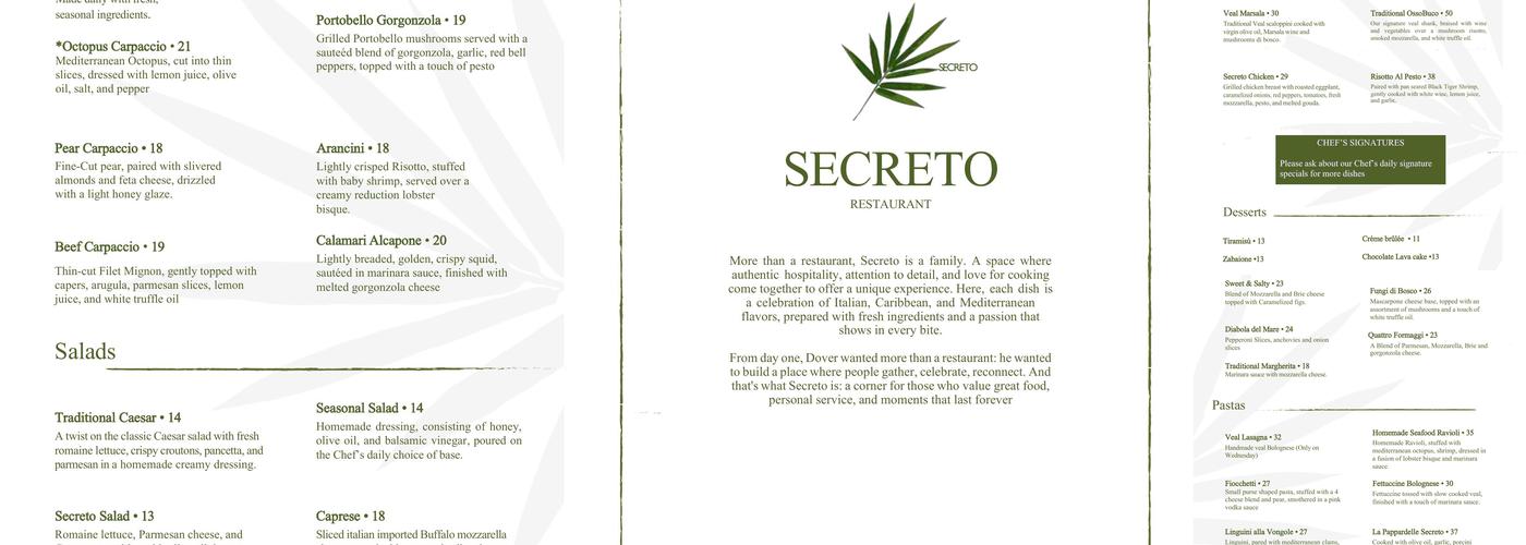 Secreto Menu