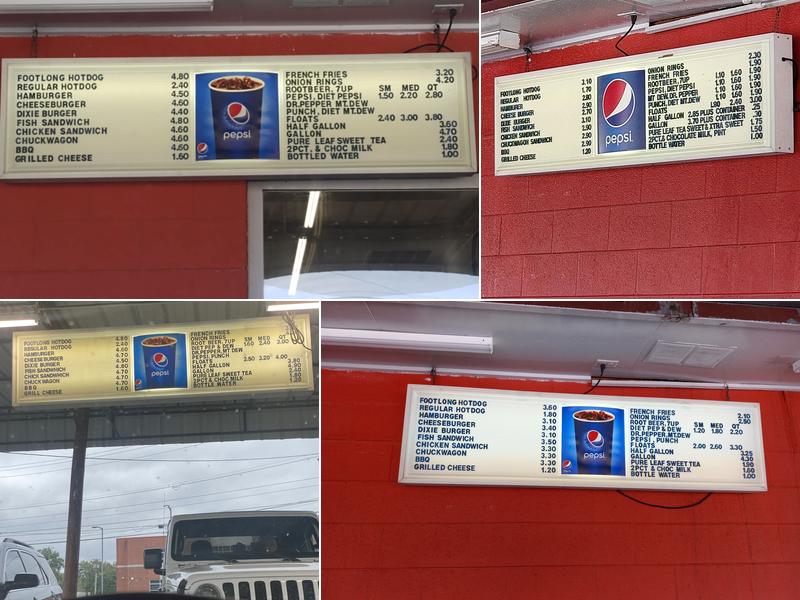 Root Beer Stand Menu