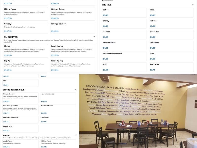 Doug’s Diner Menu