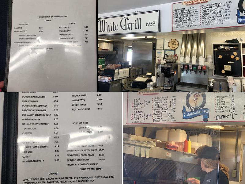 White Grill Menu