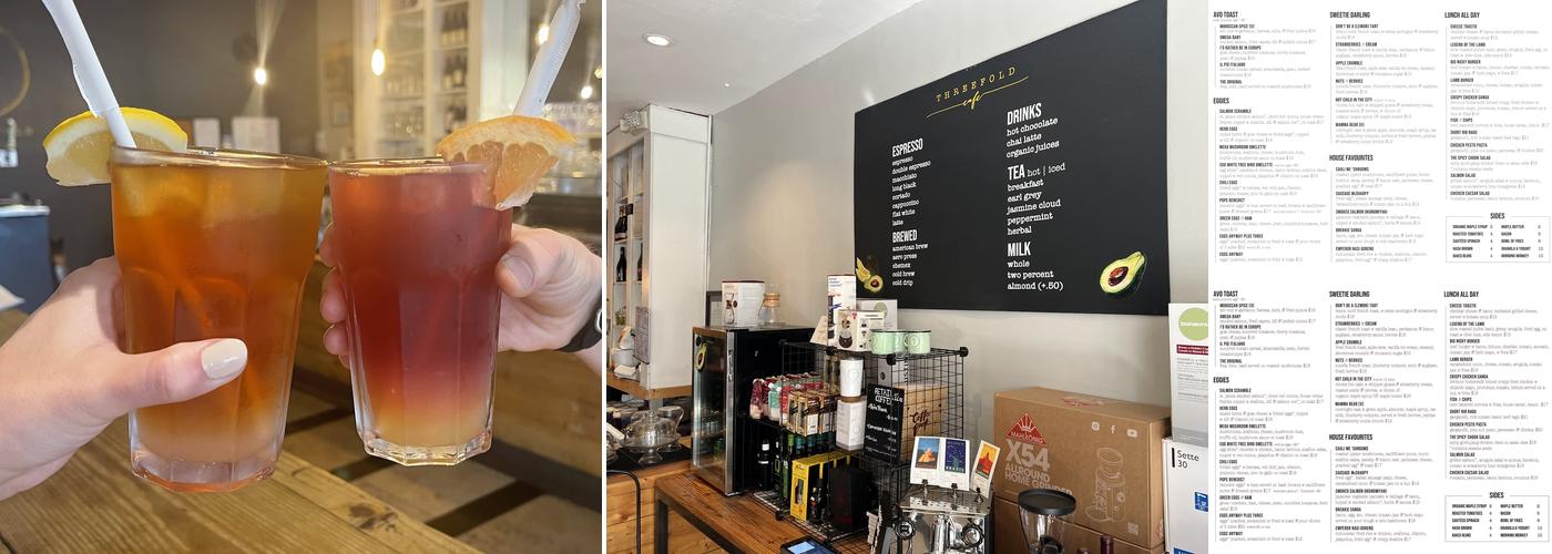 Threefold Cafe Menu