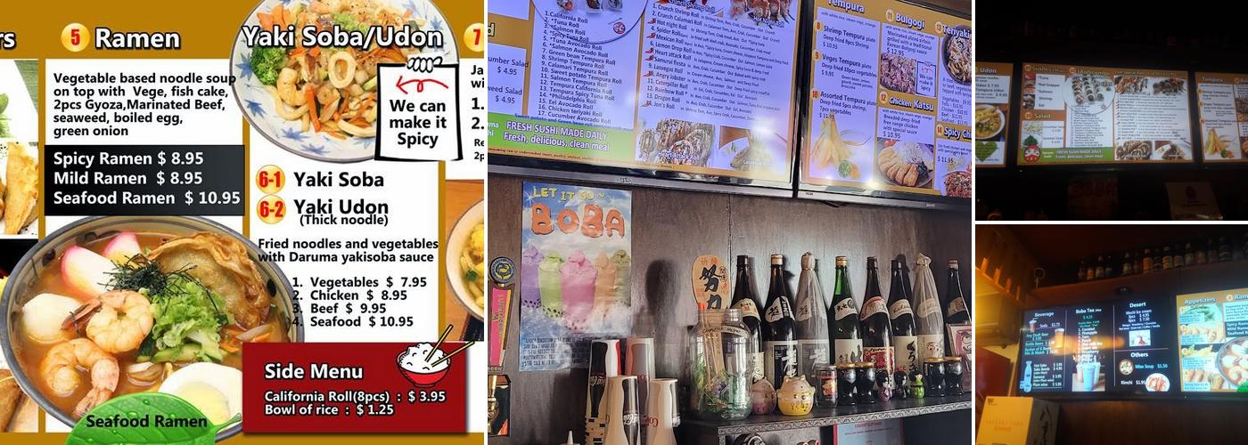 Daruma Japanese Restaurant Menu