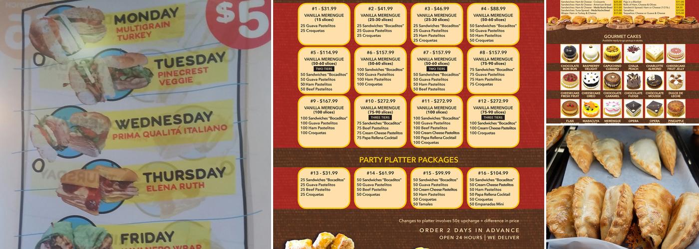 Pinecrest Bakery - South Miami Menu