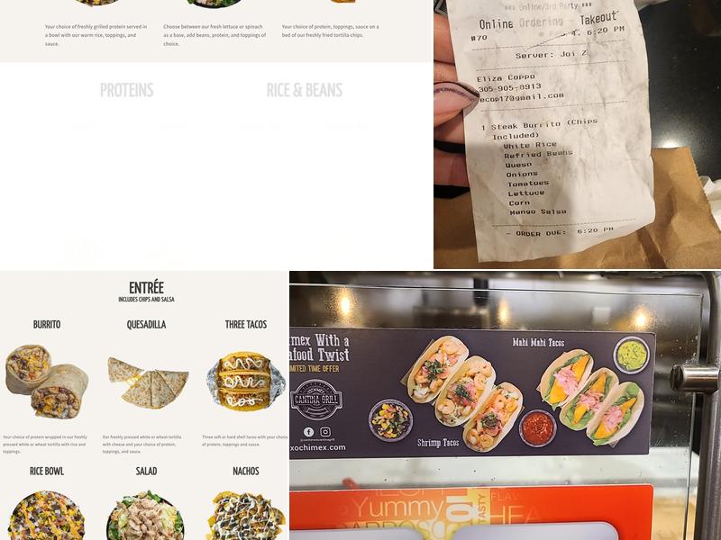 Xochimex Cantina Fresh Mexican Grill Menu