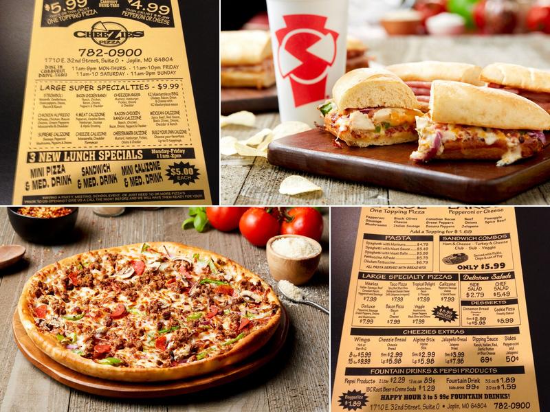 Simple Simon's Pizza Menu
