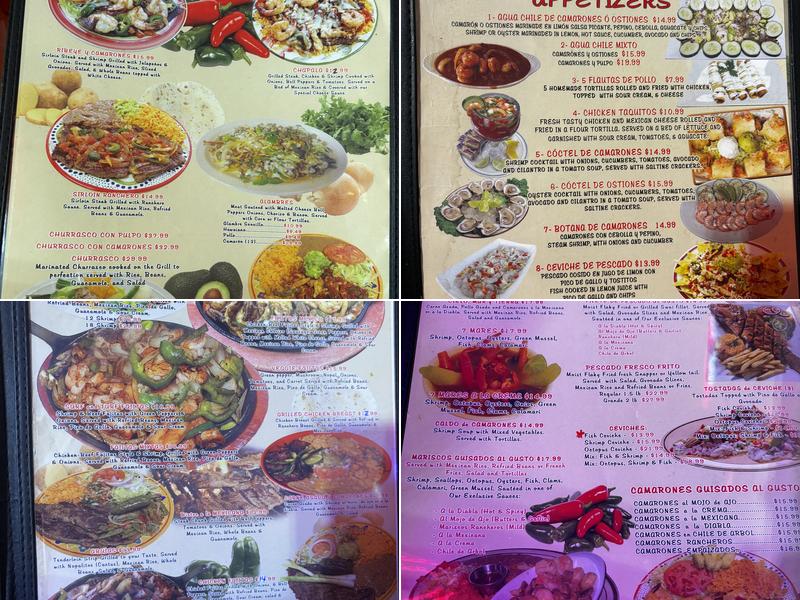 Jalisco Restaurant Menu