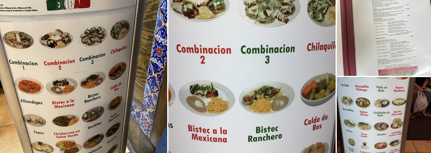 Mi Rinconcito Mexicano Menu