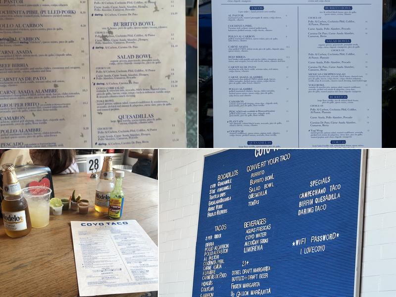 Coyo Taco Menu