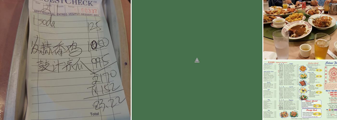 Silver Palace Restaurant Menu