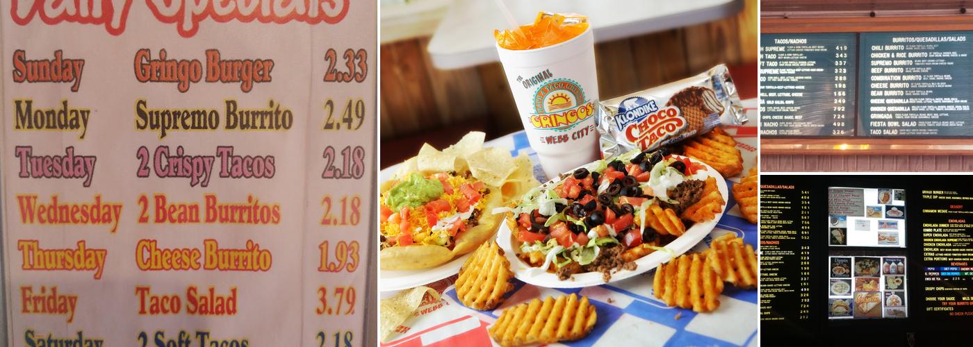 Gringos Menu