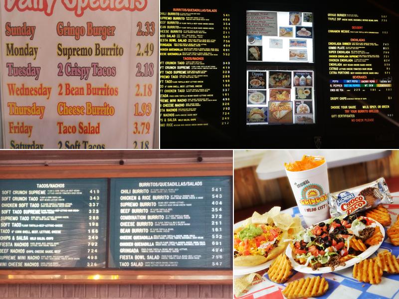 Gringos Menu