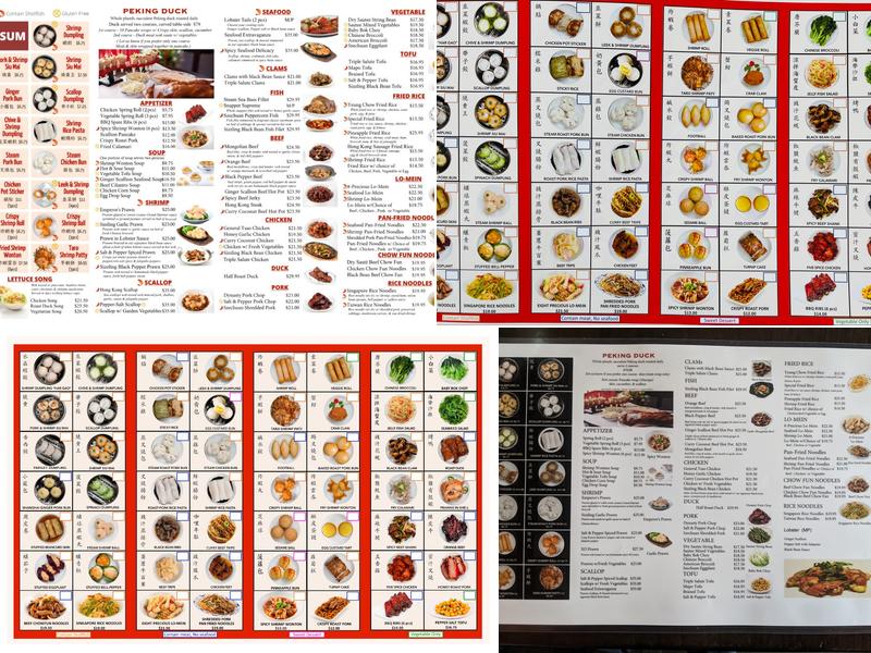 Tropical Chinese Restaurant Menu