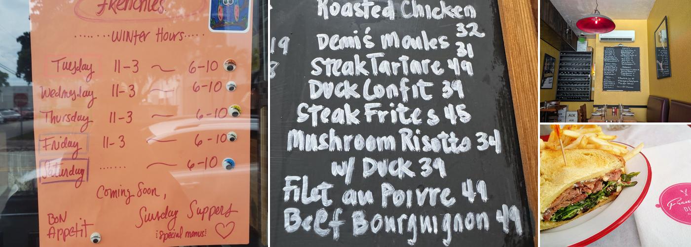 Frenchie’s Diner Menu