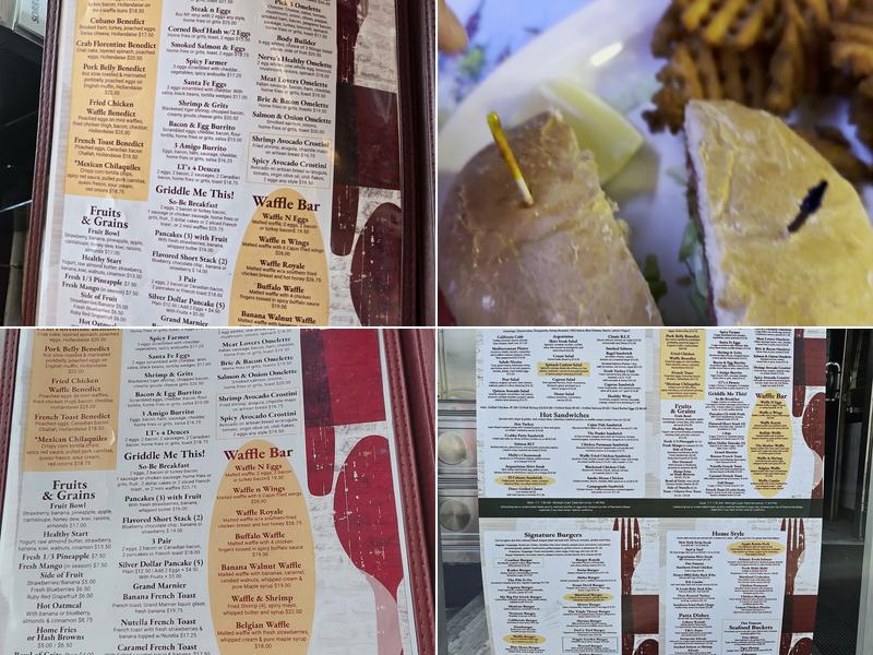 11th Street Diner Menu