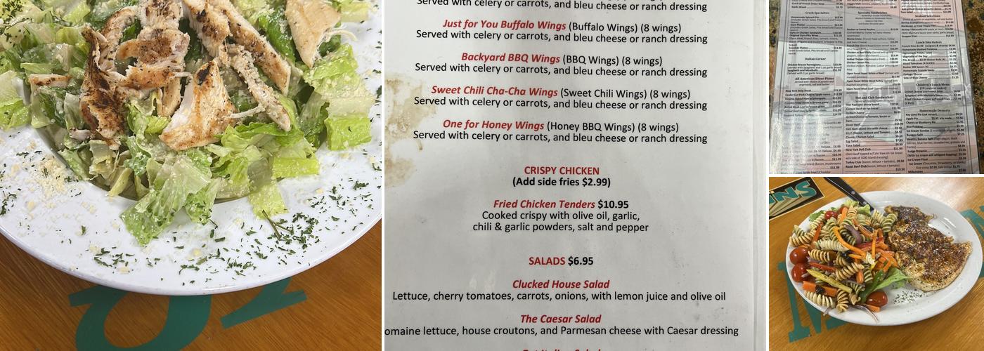 Stadium Diner Menu