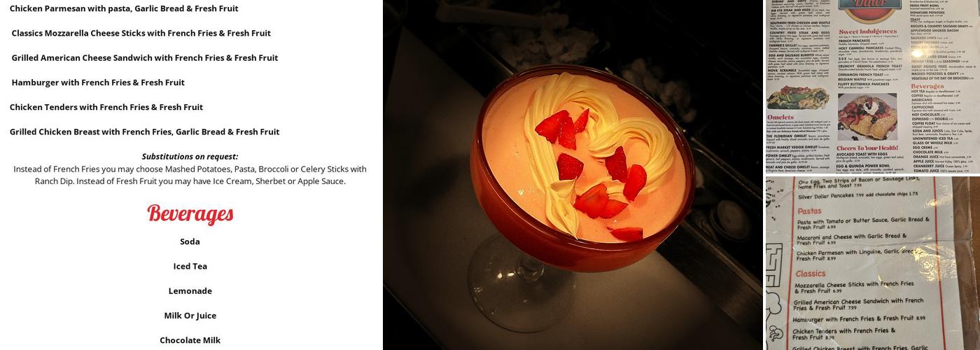 Flashback Diner Menu