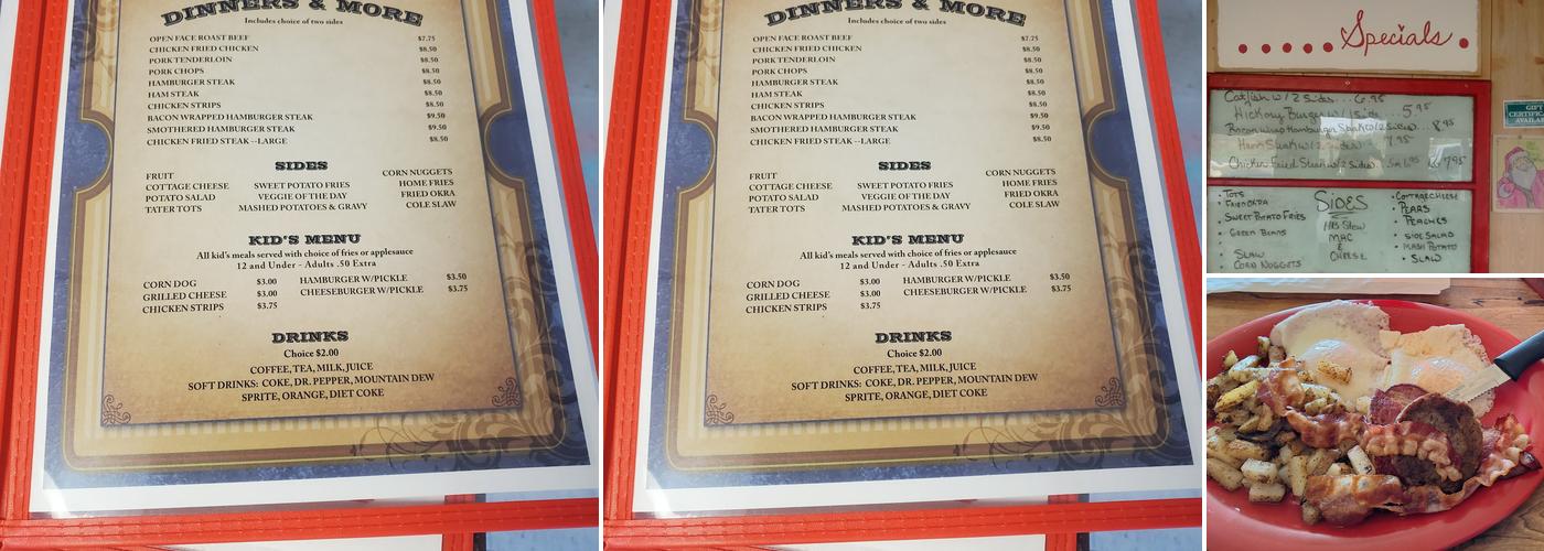 Double D Cafe Menu