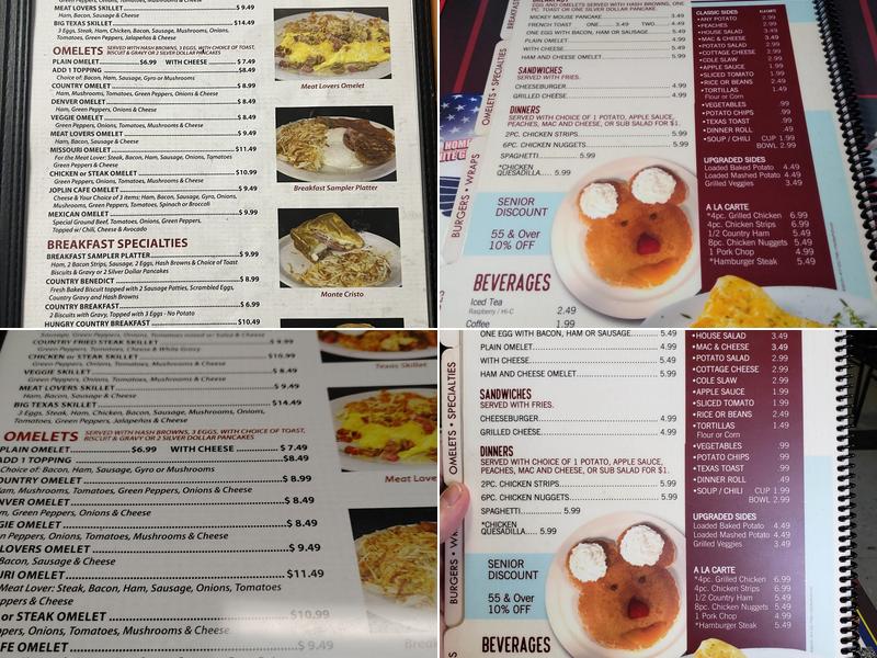 Joplin Café Menu