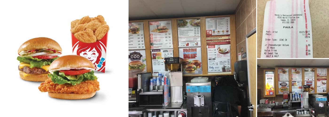 Wendy's Menu
