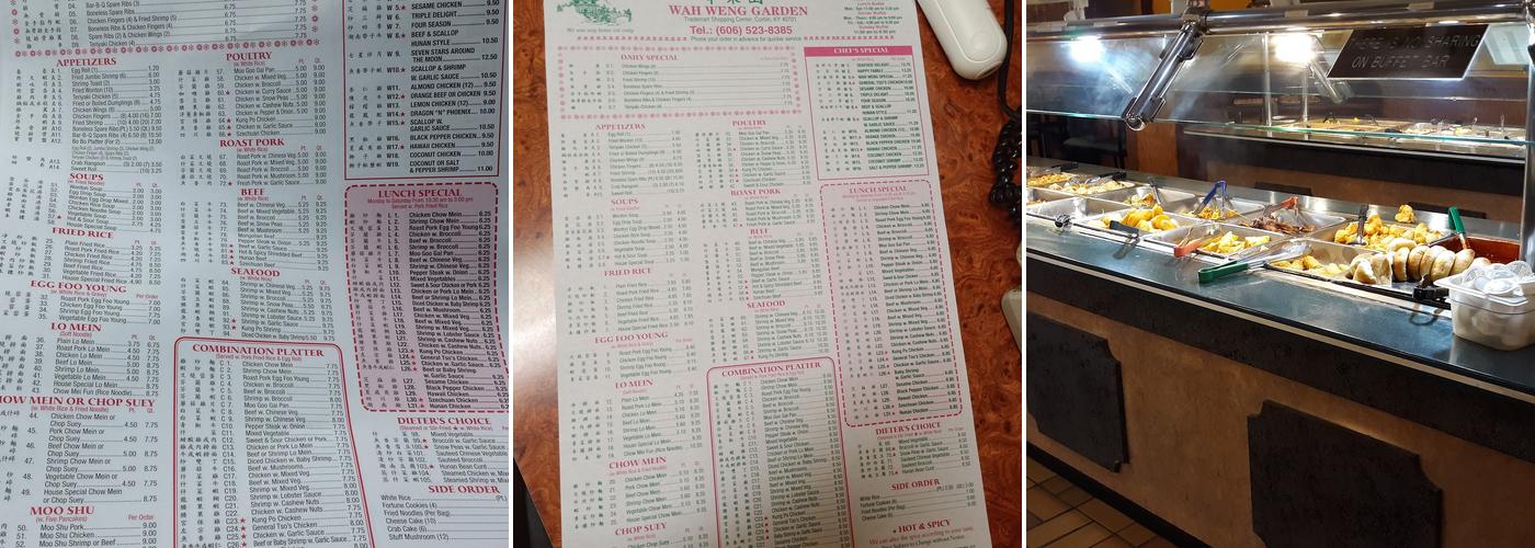 Wah Weng Garden Menu