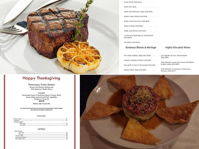 Christy's Restaurant Menu