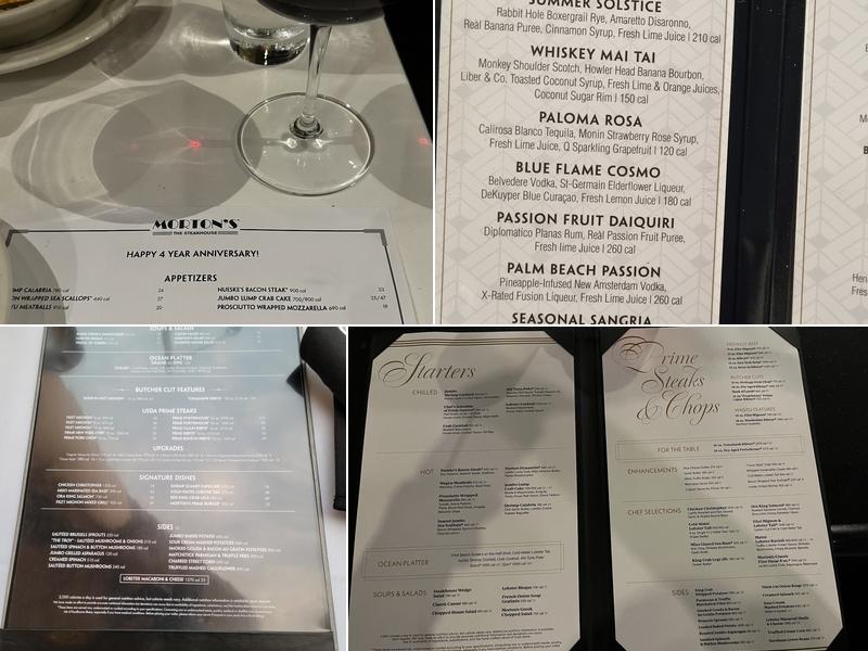 Morton's The Steakhouse Menu