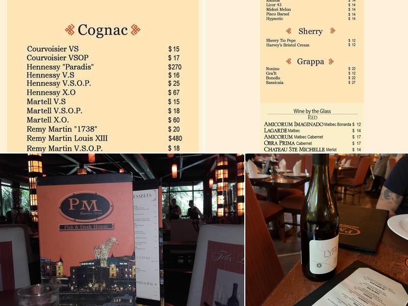 PM Fish & Steak House Menu