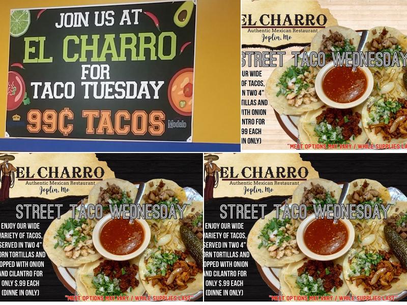 El Charro Menu