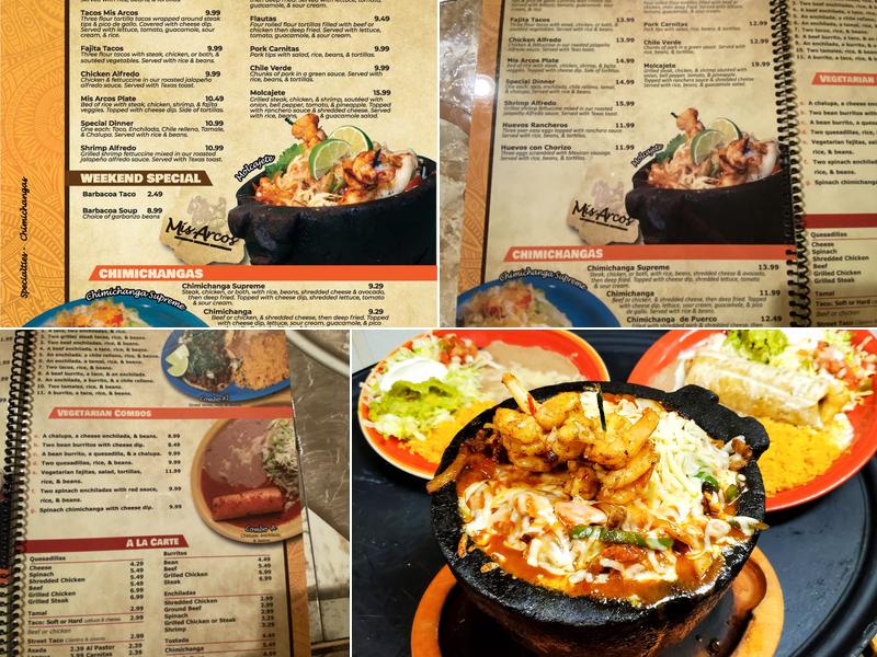 Mis Arcos Mexican Restaurant Menu
